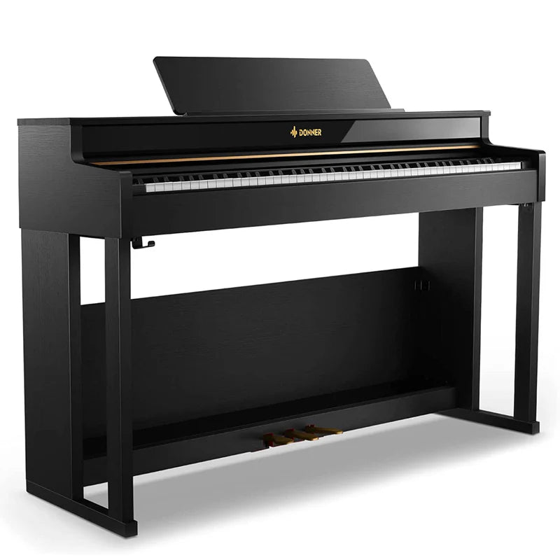 Donner DDP-400 88-Key Upright Digital Piano (Graded Hammer Action with Furniture Stand)