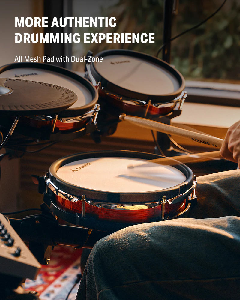 Donner DED-300 Pro Electronic Drum Kit (Mesh Heads with Independent Hi-Hat Stand)