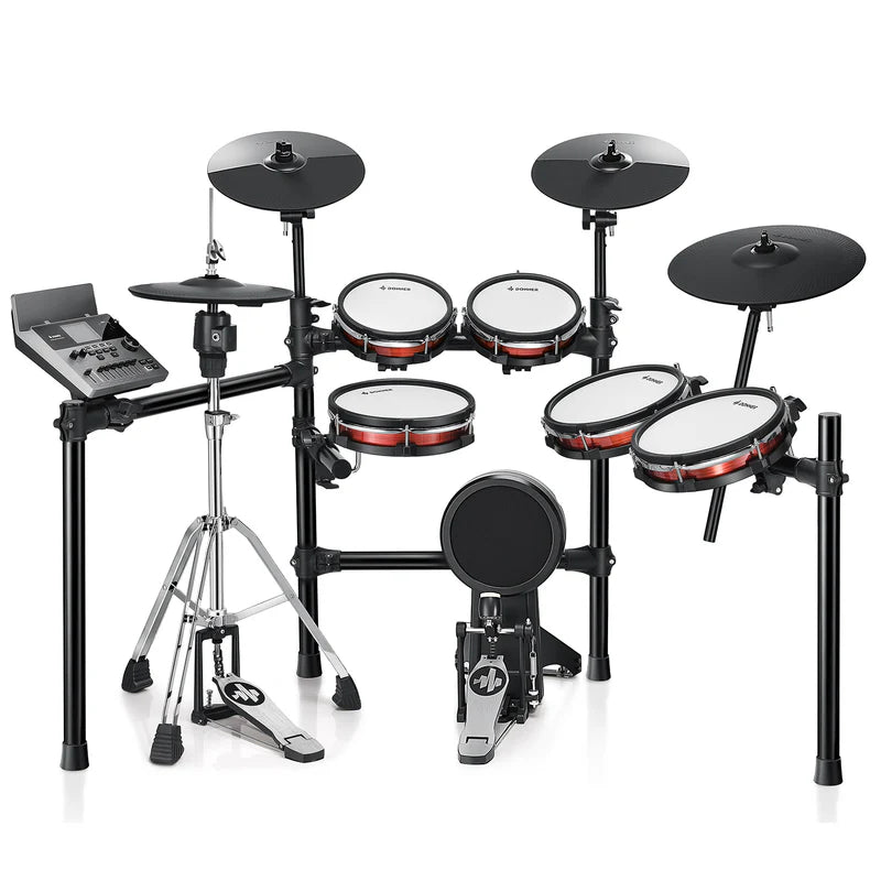 Donner DED-300 Pro Electronic Drum Kit (Mesh Heads with Independent Hi-Hat Stand)