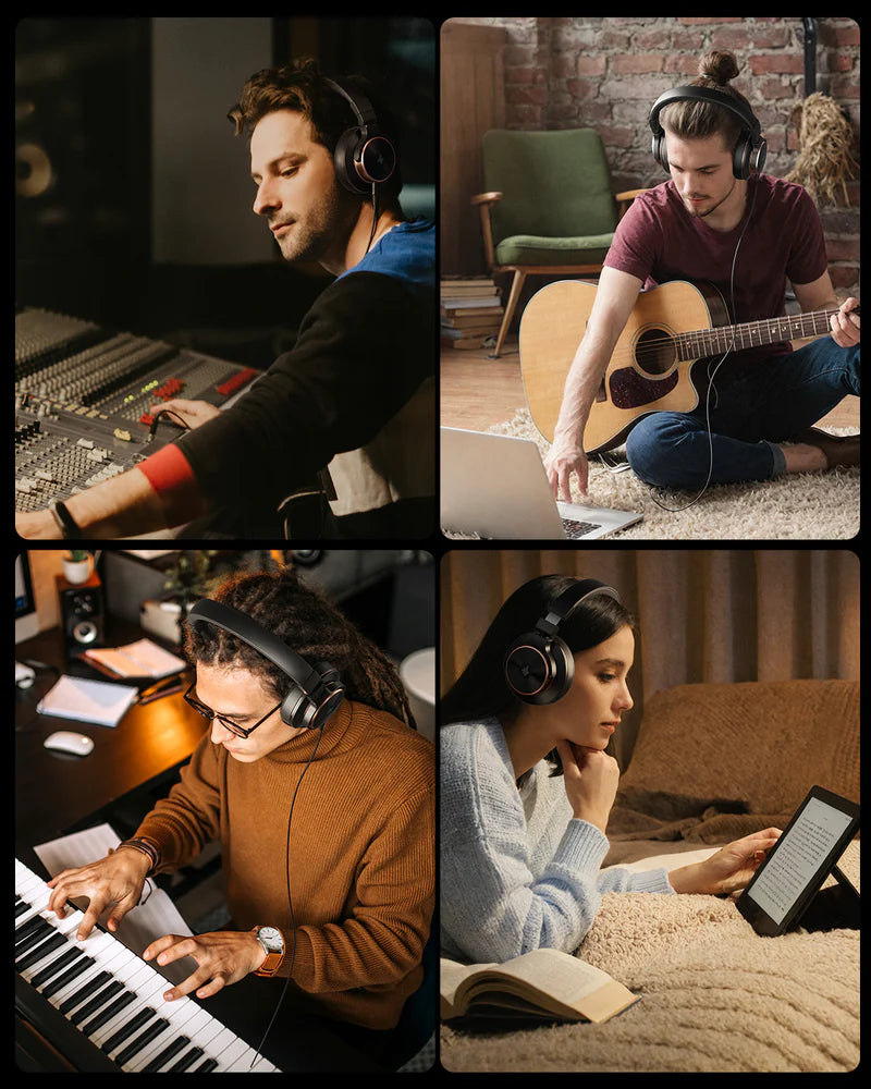 Donner M100 Studio Monitor Headphones (Closed-Back with Detachable Cable)